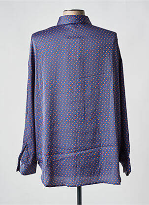 Chemisier imprimé fantaisie manches longues violet SEE U SOON femme