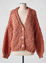 Gilet manches longues orange MEISÏE pour femme seconde vue