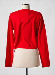 Gilet manches longues rouge GRACE & MILA pour femme seconde vue