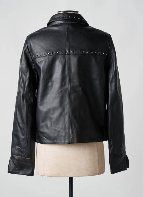 Veste en cuir noir OAKWOOD pour femme