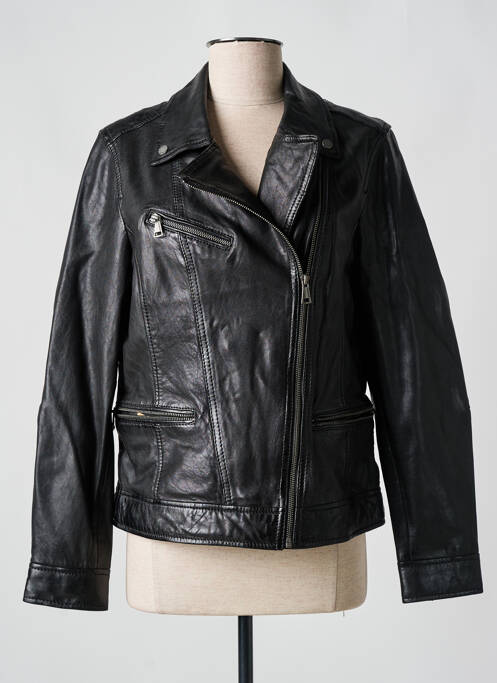 Veste en cuir noir OAKWOOD pour femme