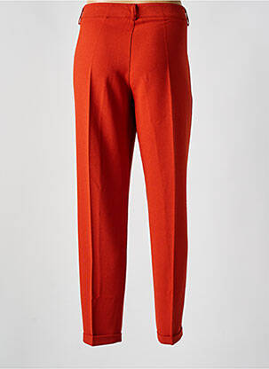 Pantalon 7/8 fermeture zippée sous rabat boutonné orange PAKO LITTO femme