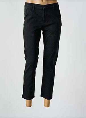 Pantalon 7/8 fermeture zippée sous rabat boutonné noir PAKO LITTO femme