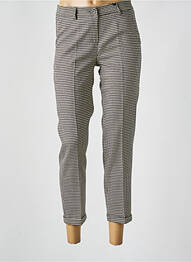 Pantalon 7/8 fermeture zippée sous rabat boutonné noir PAKO LITTO femme