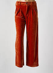 Pantalon droit orange SEE U SOON pour femme seconde vue