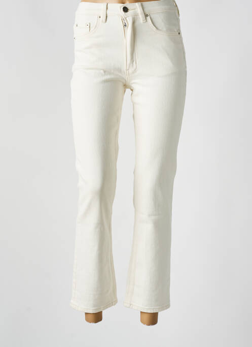 Pantalon 7/8 blanc GRACE & MILA pour femme