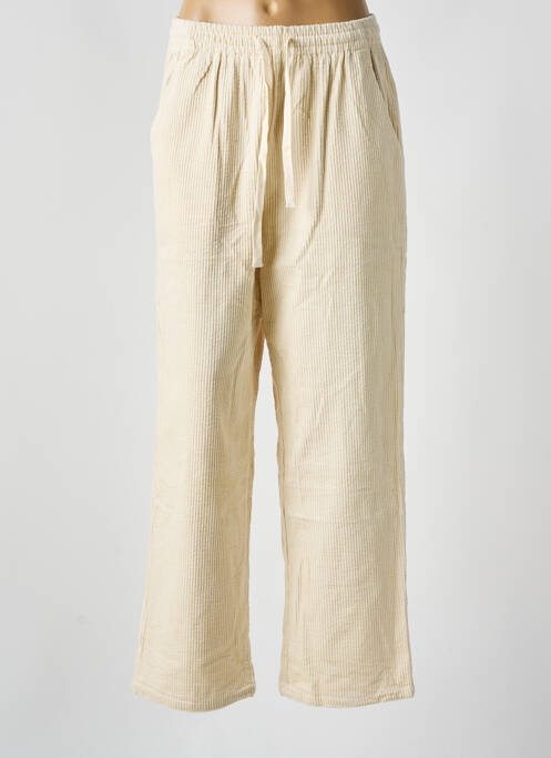 Pantalon droit beige GRACE & MILA pour femme