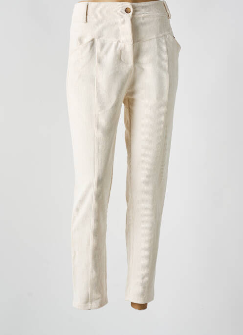 Pantalon slim beige PAKO LITTO pour femme