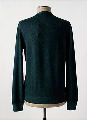 Gilet manches longues col v vert GRAN SASSO homme
