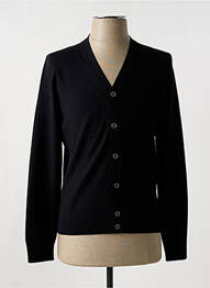 Gilet manches longues col v noir GRAN SASSO homme