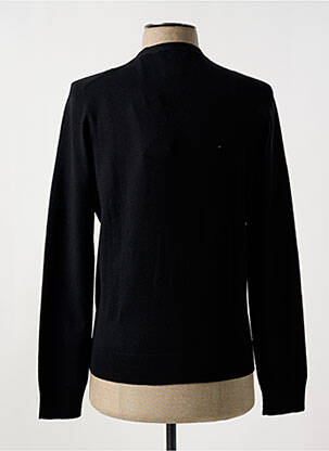 Gilet manches longues col v noir GRAN SASSO homme