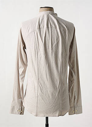 Chemise manches longues manches longues beige DESOTO homme