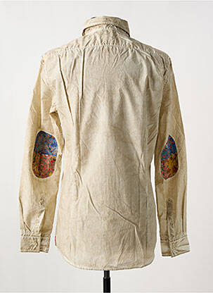 Chemise manches longues coupe cintrée beige BOB homme