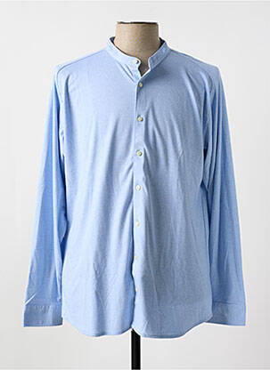 Chemise manches longues manches longues bleu DESOTO homme