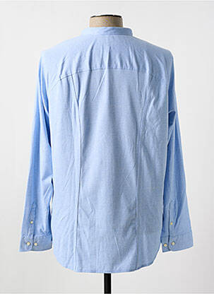 Chemise manches longues manches longues bleu DESOTO homme