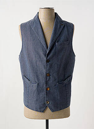 Gilet sans manche poches bleu BOB homme
