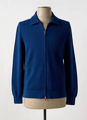 Gilet manches longues bleu GRAN SASSO pour homme seconde vue
