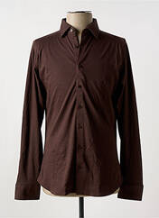 Chemise manches longues marron DESOTO pour homme seconde vue