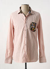 Chemise manches longues rose BOB pour homme seconde vue