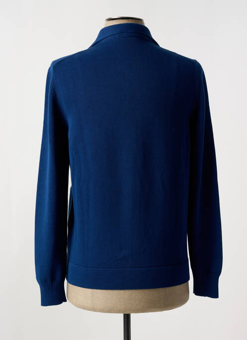 Gilet manches longues bleu GRAN SASSO pour homme