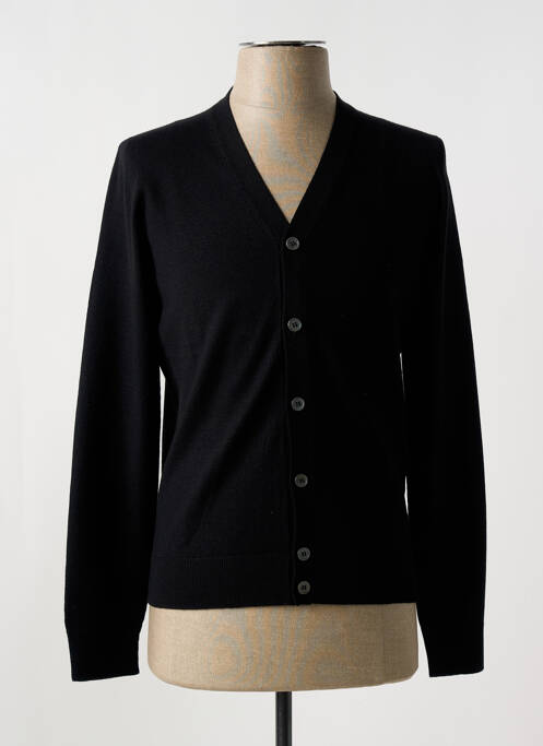 Gilet manches longues noir GRAN SASSO pour homme