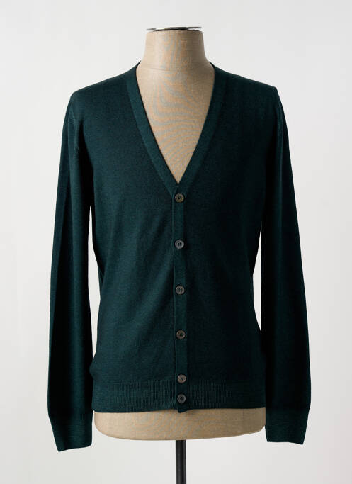 Gilet manches longues vert GRAN SASSO pour homme