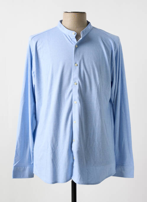 Chemise manches longues bleu DESOTO pour homme