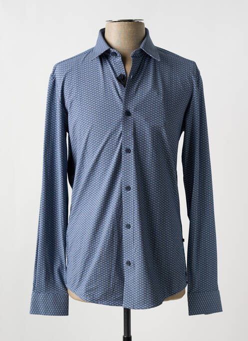 Chemise manches longues bleu HUGO BOSS pour homme