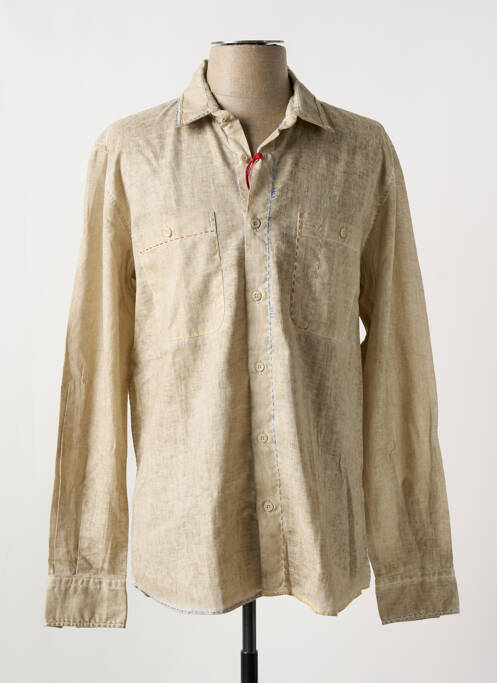 Chemise manches longues marron BOBO CHOSES pour homme