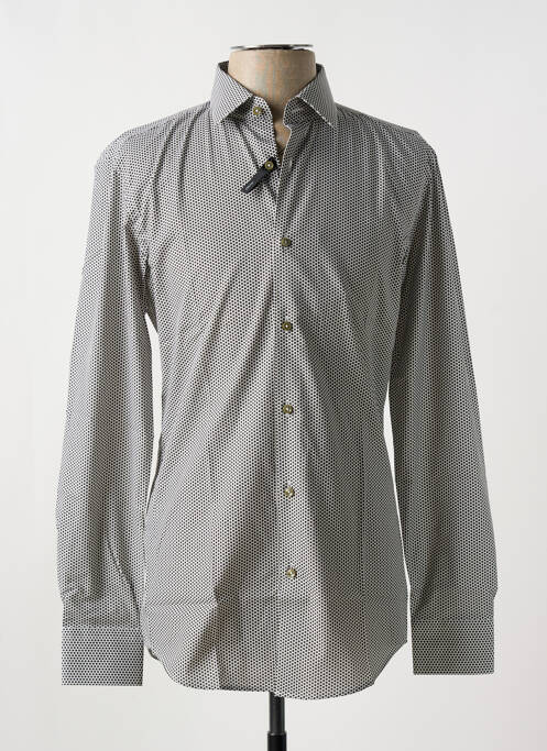 Chemise manches longues noir HUGO BOSS pour homme