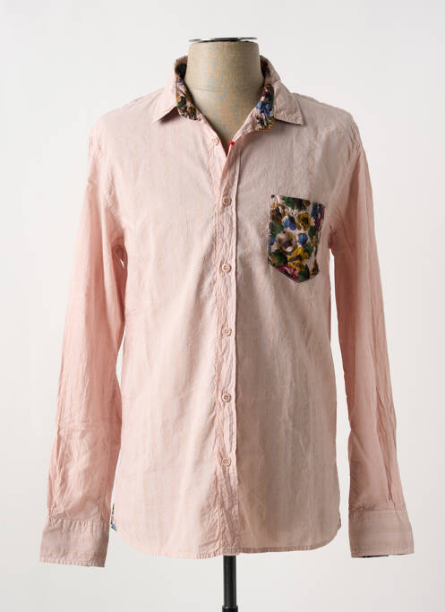 Chemise manches longues rose BOB pour homme