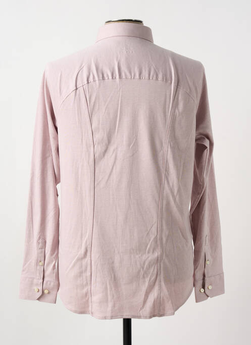 Chemise manches longues rose DESOTO pour homme