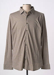 Chemise manches longues manches longues marron DESOTO homme