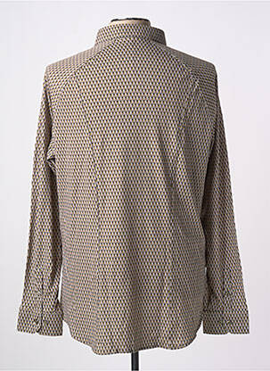 Chemise manches longues manches longues marron DESOTO homme