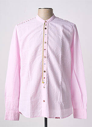 Chemise manches longues manches longues rose BOB homme