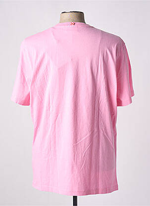 T-shirt stretch manches courtes rose MC2 SAINT BARTH homme