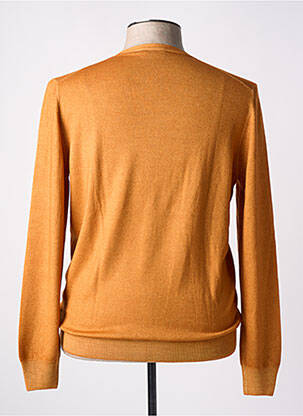 Gilet manches longues col v orange GRAN SASSO homme