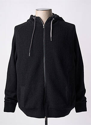 Veste casual resserrée sur le bas noir GRAN SASSO homme