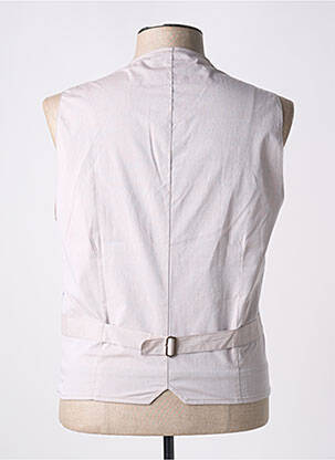 Gilet sans manche tissage chiné bleu BOB homme