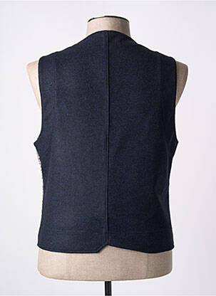 Gilet sans manche tissage chiné marron BOB homme