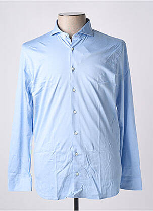 Chemise manches longues manches longues bleu DESOTO homme