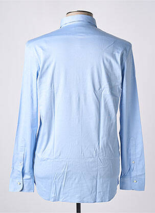 Chemise manches longues manches longues bleu DESOTO homme