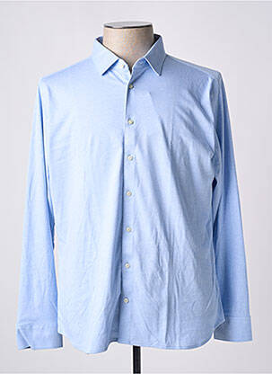 Chemise manches longues manches longues bleu DESOTO homme