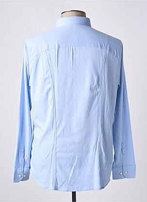 Chemise manches longues manches longues bleu DESOTO homme