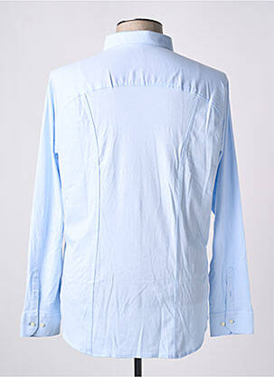 Chemise manches longues manches longues bleu DESOTO homme