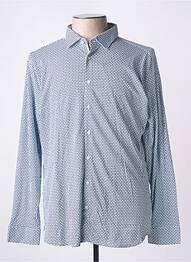 Chemise manches longues manches longues bleu DESOTO homme