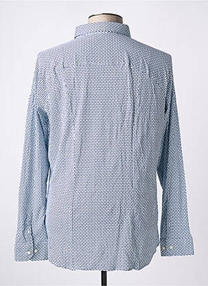 Chemise manches longues manches longues bleu DESOTO homme