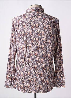 Chemise manches longues manches longues marron DESOTO homme