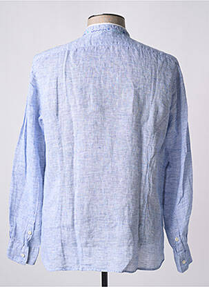 Chemise manches longues manches longues bleu BOB homme