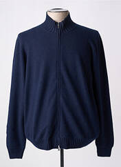 Gilet manches longues bleu GRAN SASSO pour homme seconde vue